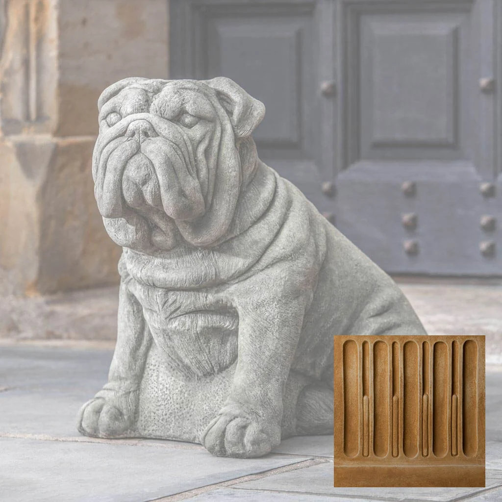 Campania Antique Bulldog Garden Statue - A-456 - Image 13