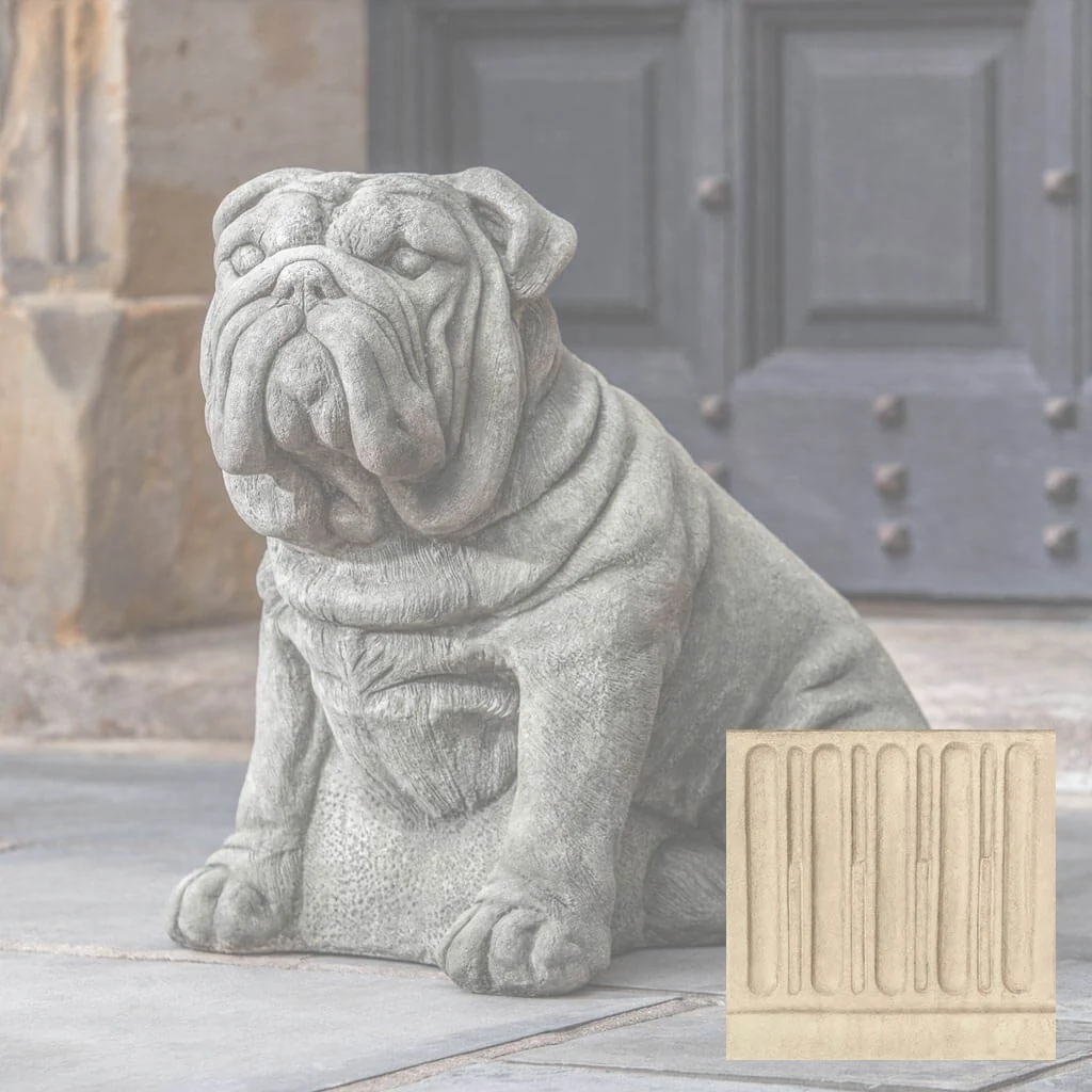 Campania Antique Bulldog Garden Statue - A-456 - Image 6