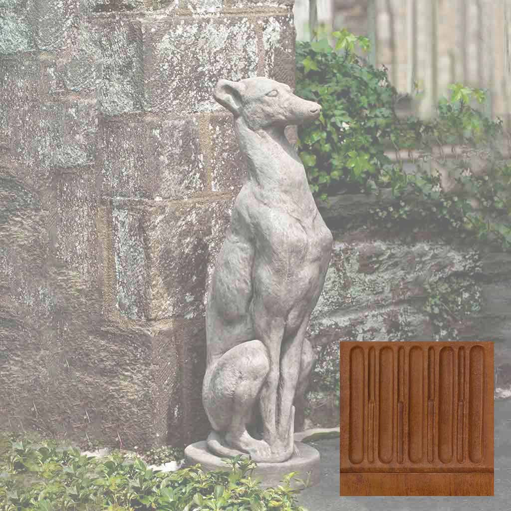 Campania Antique Greyhound Garden Statue - A-478 - Image 8