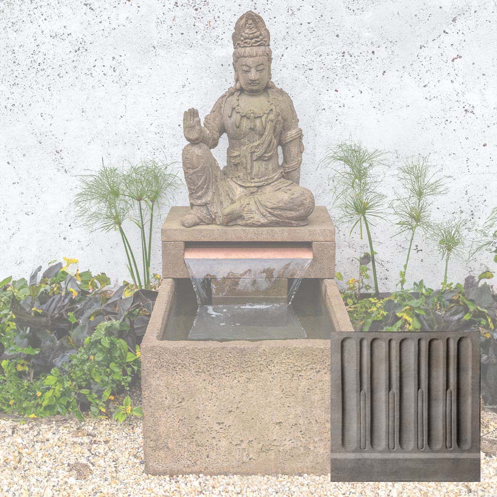 Campania Antique Quan Yin Buddha Fountain - FT-330 - Image 5