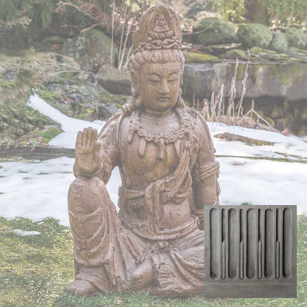 Campania Antique Quan Yin Buddha Garden Statue - OR-165 - Image 10