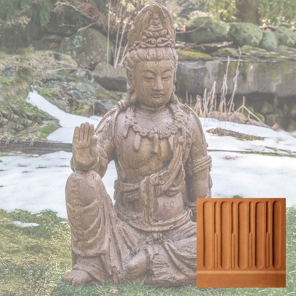 Campania Antique Quan Yin Buddha Garden Statue - OR-165 - Image 14