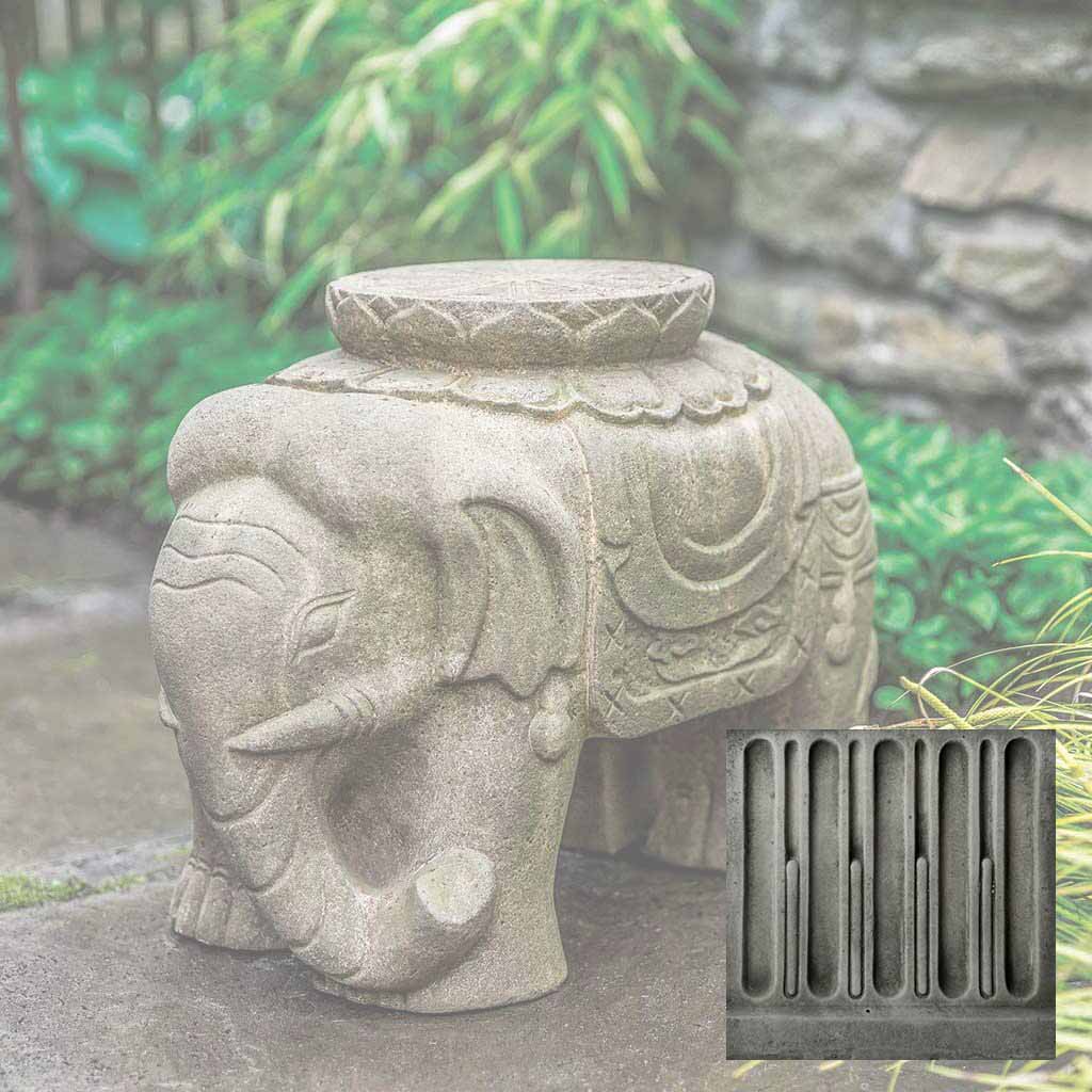 Campania Artifact Elephant Garden Statue - OR-174 - Image 2
