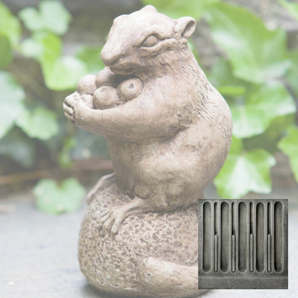 Campania Autumn Chipmunk Garden Statue - A-350 - Image 3