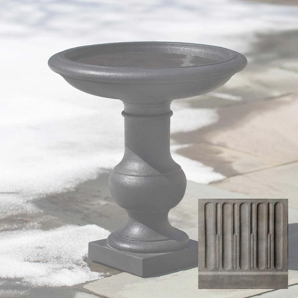 Campania Balustrade Birdbath - B-181 - Image 6