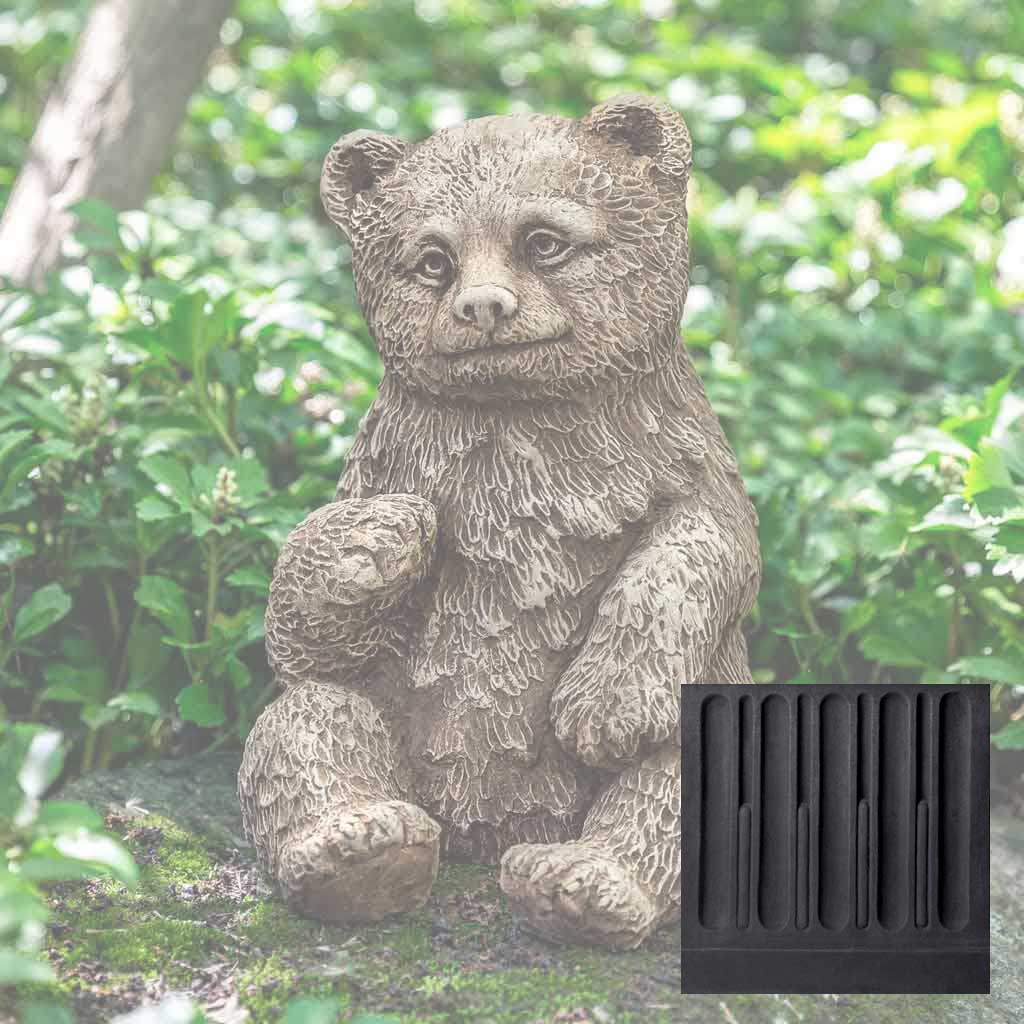Campania Bear Cub Garden Statue - A-625 - Image 11