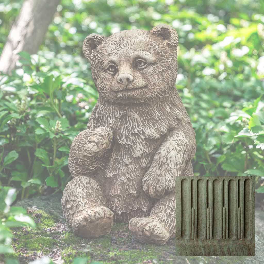 Campania Bear Cub Garden Statue - A-625 - Image 4