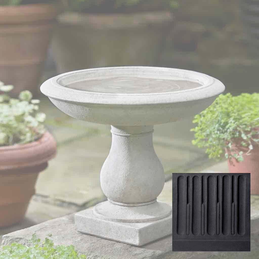 Campania Beauvoir Birdbath - B-141 - Image 12