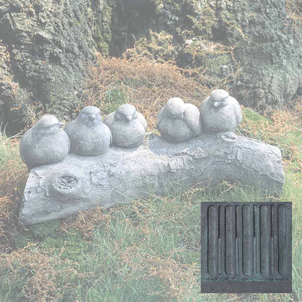 Campania Birds on a Log Garden Statue - A-203 - Image 10