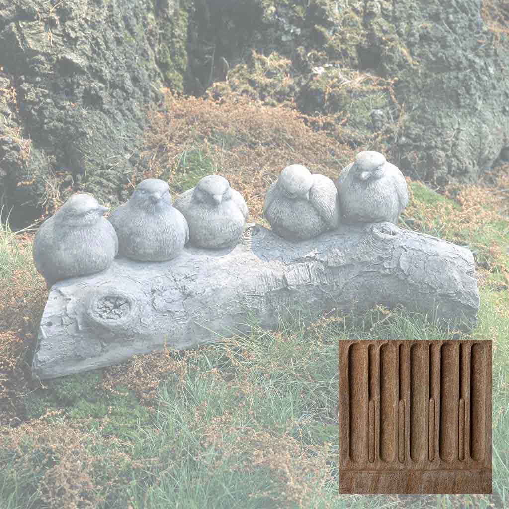 Campania Birds on a Log Garden Statue - A-203 - Image 2