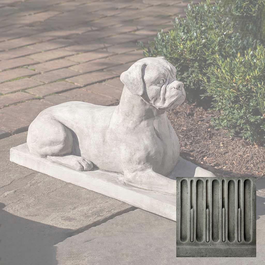 Campania Boxer Garden Statue - A-547 - Image 3