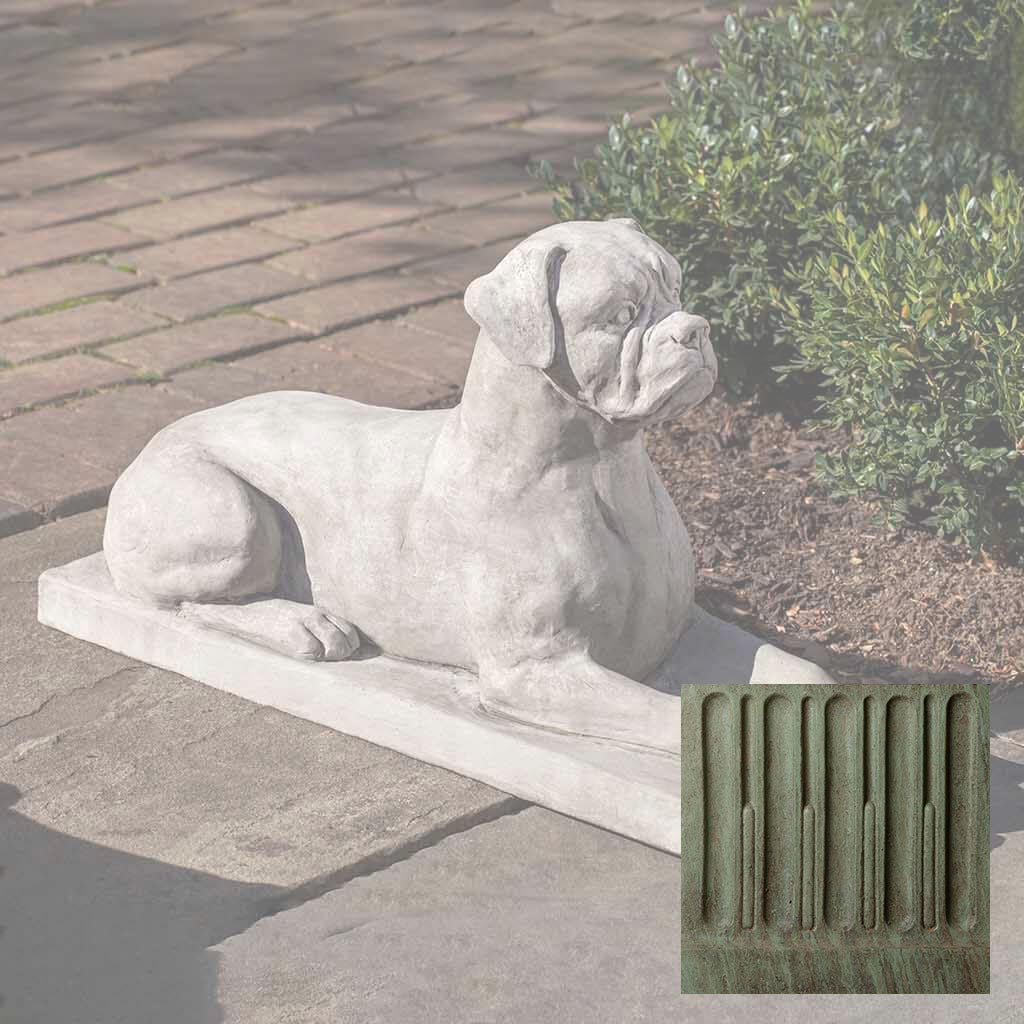 Campania Boxer Garden Statue - A-547 - Image 5