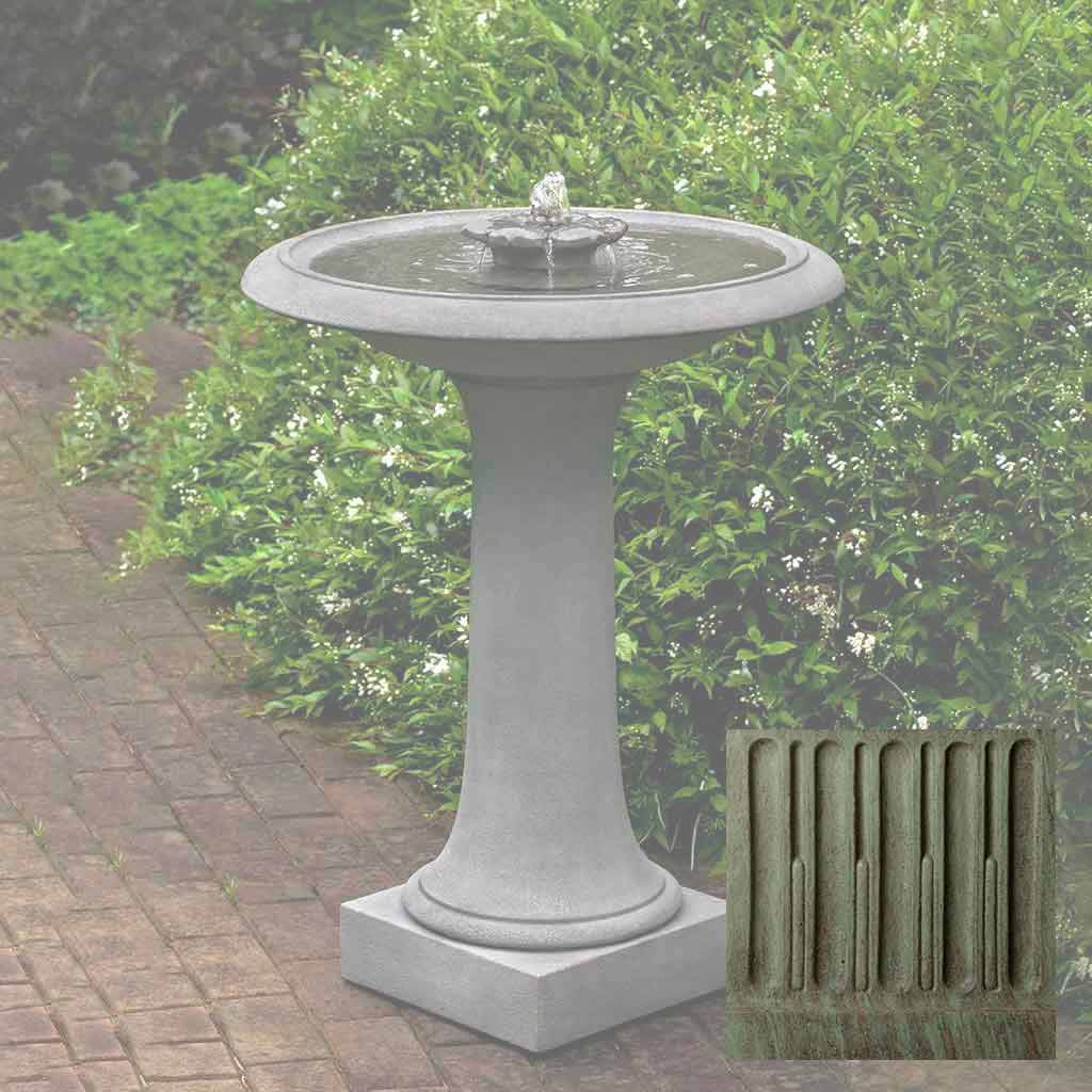 Campania Camellia Birdbath Fountain - FT-311 - Image 4