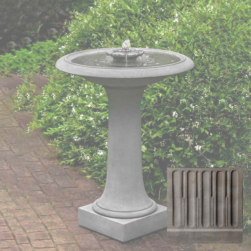 Campania Camellia Birdbath Fountain - FT-311 - Image 5