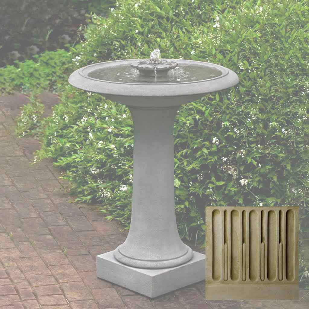 Campania Camellia Birdbath Fountain - FT-311 - Image 6