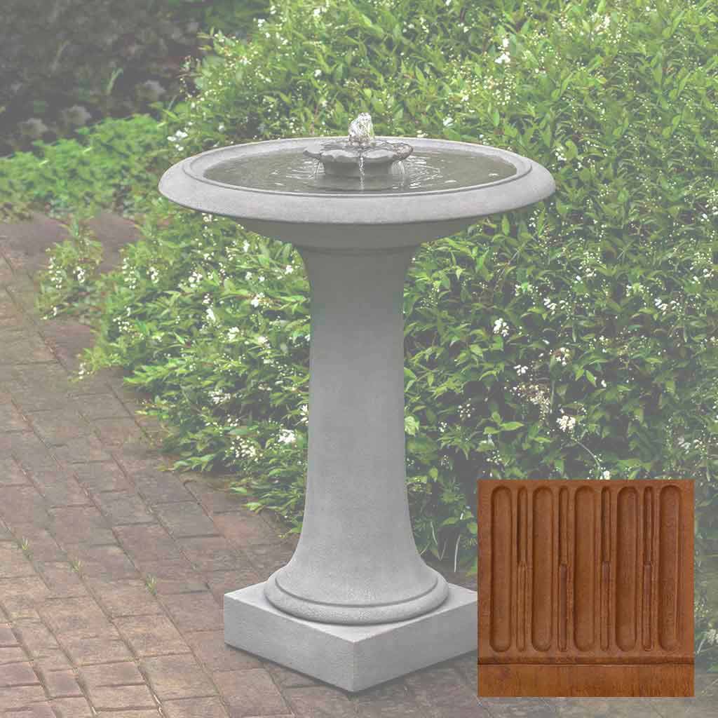 Campania Camellia Birdbath Fountain - FT-311 - Image 8