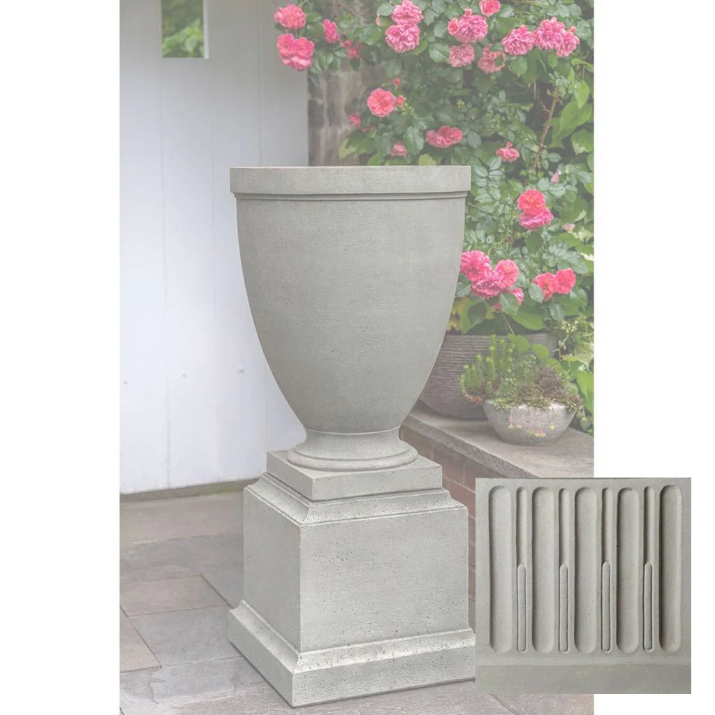 Campania Capitol Hill Urn w/ Rustic 16.5 Pedestal - PPD-788A - Image 11