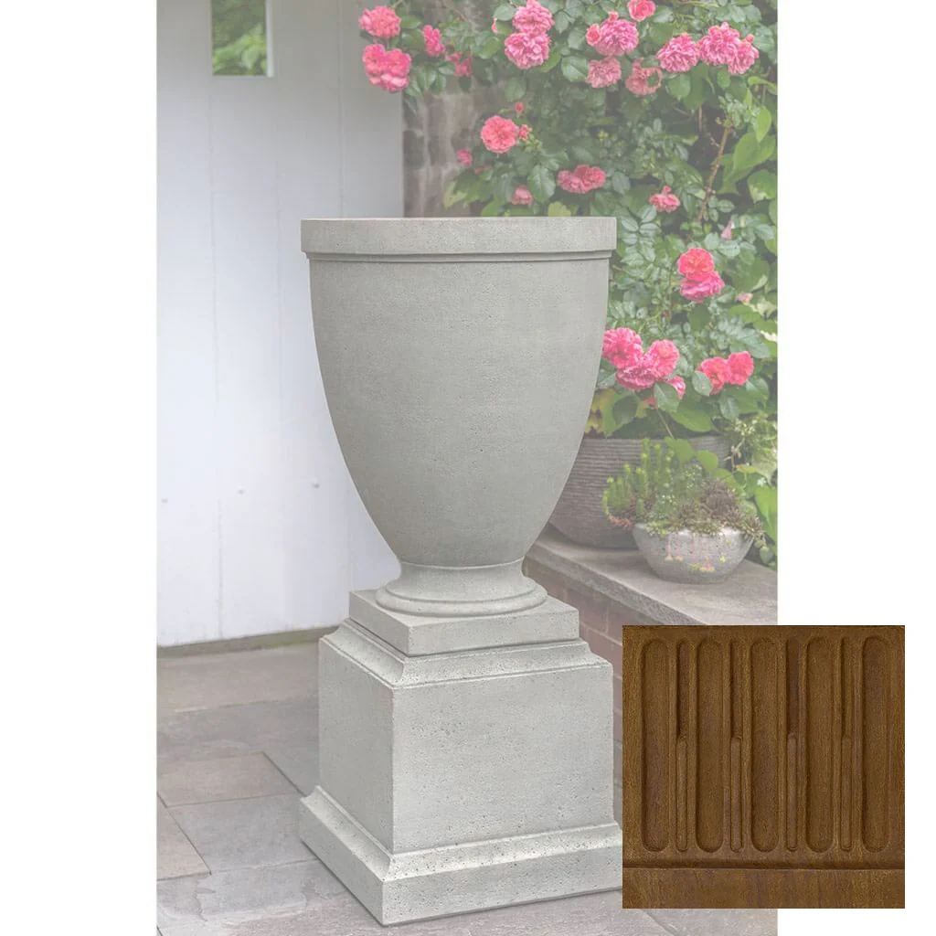 Campania Capitol Hill Urn w/ Rustic 16.5 Pedestal - PPD-788A - Image 13