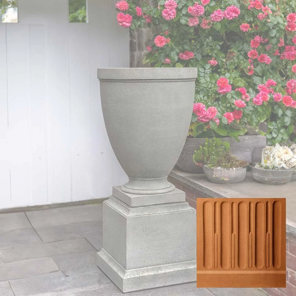Campania Capitol Hill Urn w/ Rustic 16.5 Pedestal - PPD-788A - Image 14
