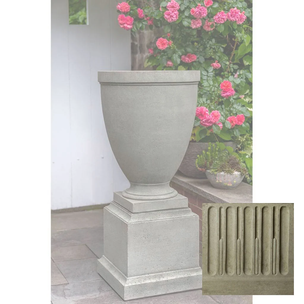 Campania Capitol Hill Urn w/ Rustic 16.5 Pedestal - PPD-788A - Image 16