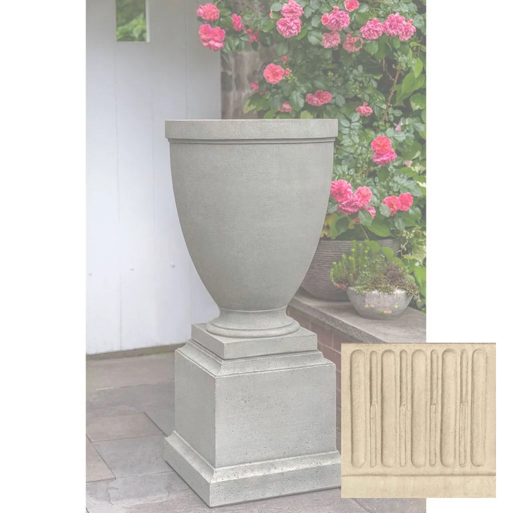 Campania Capitol Hill Urn w/ Rustic 16.5 Pedestal - PPD-788A - Image 7