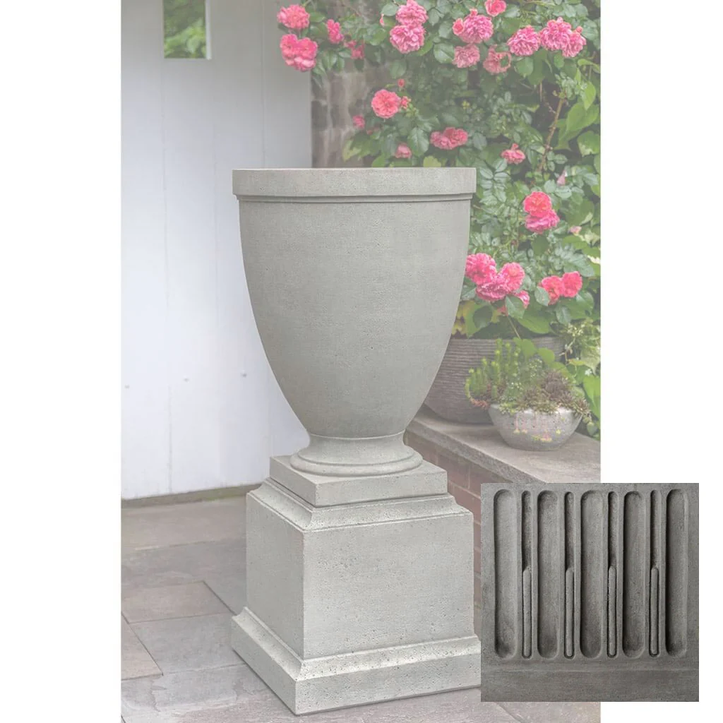 Campania Capitol Hill Urn w/ Rustic 16.5 Pedestal - PPD-788A - Image 9