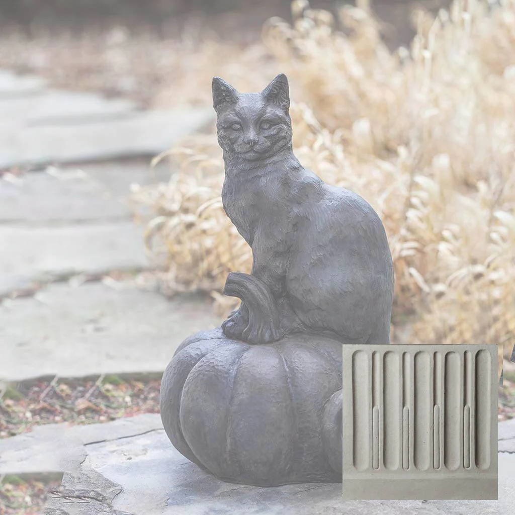 Campania Cat on Pumpkin Garden Statue - A-521 - Image 12