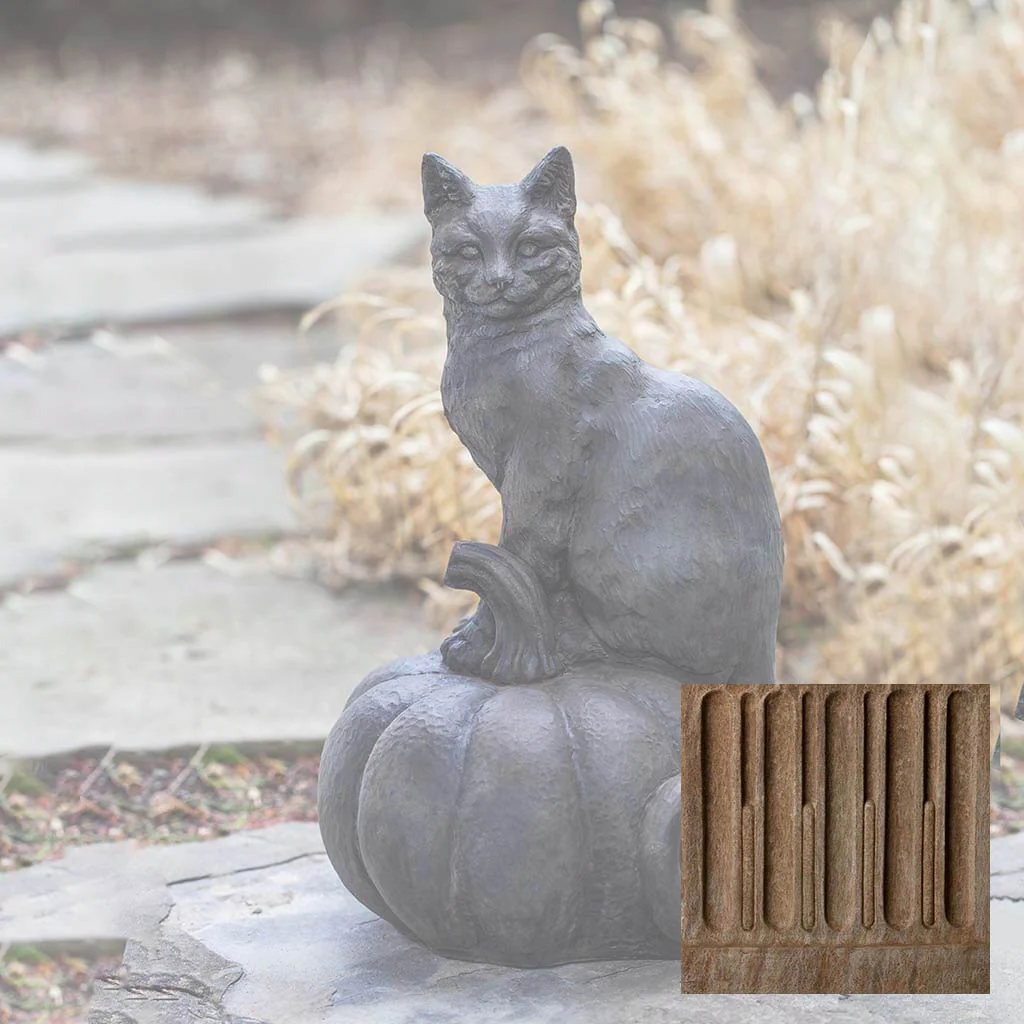 Campania Cat on Pumpkin Garden Statue - A-521 - Image 2