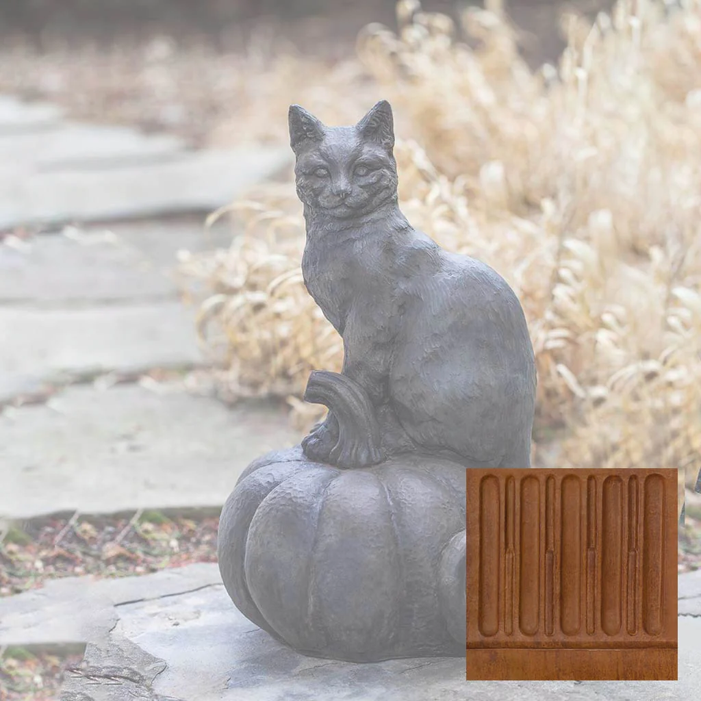 Campania Cat on Pumpkin Garden Statue - A-521 - Image 9