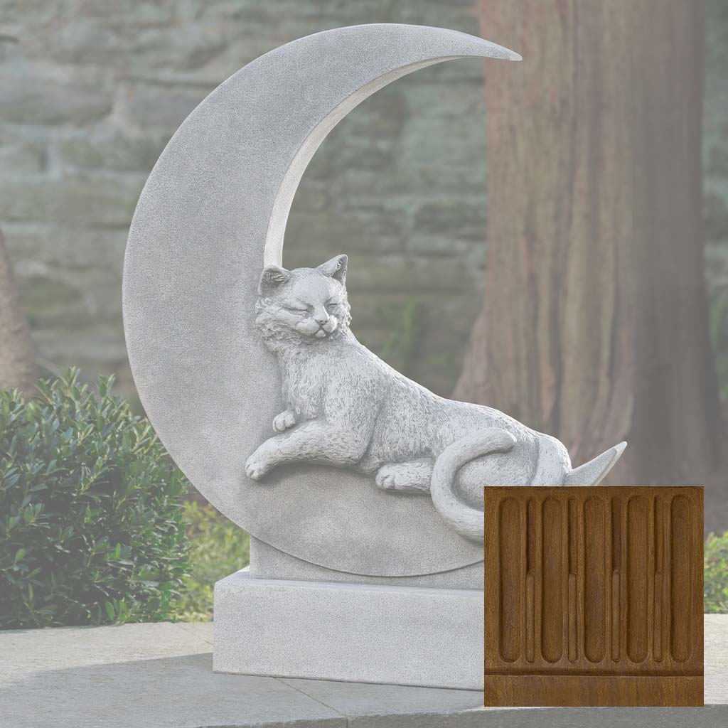 Campania Cat on the Moon Garden Statue - A-668 - Image 12