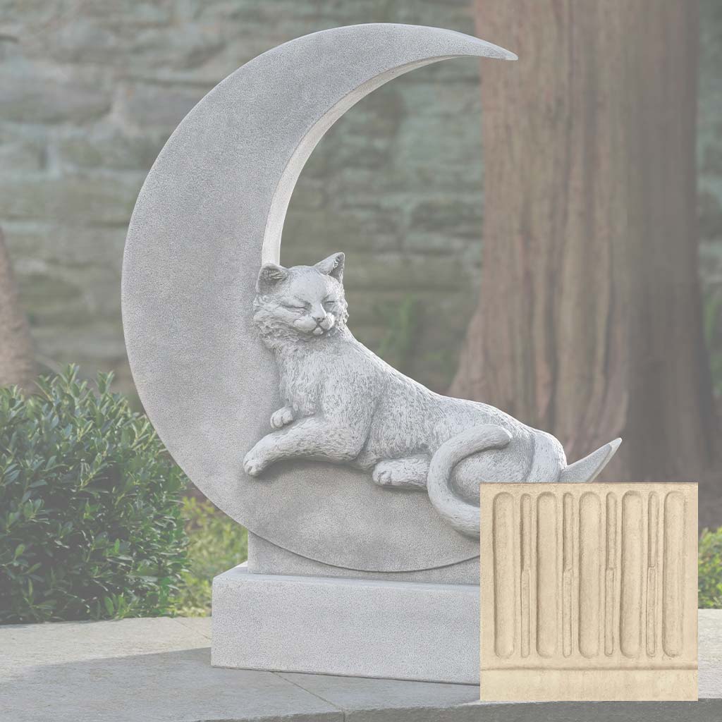Campania Cat on the Moon Garden Statue - A-668 - Image 6