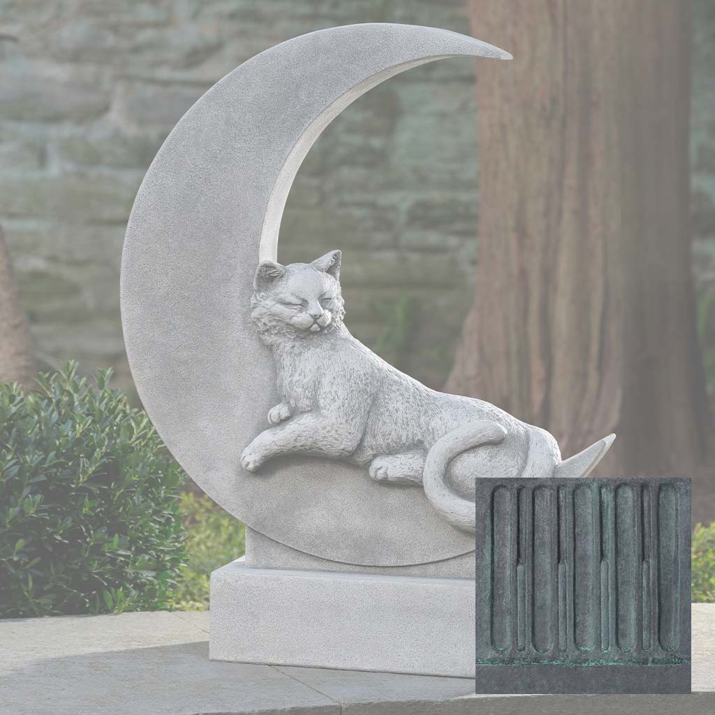 Campania Cat on the Moon Garden Statue - A-668 - Image 9