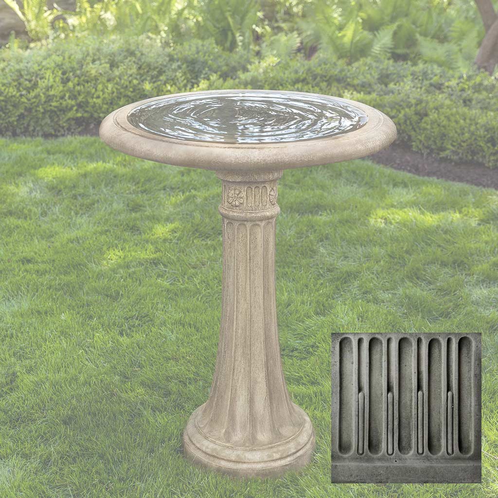 Campania Chestnut Hill Birdbath - B-050 - Image 2