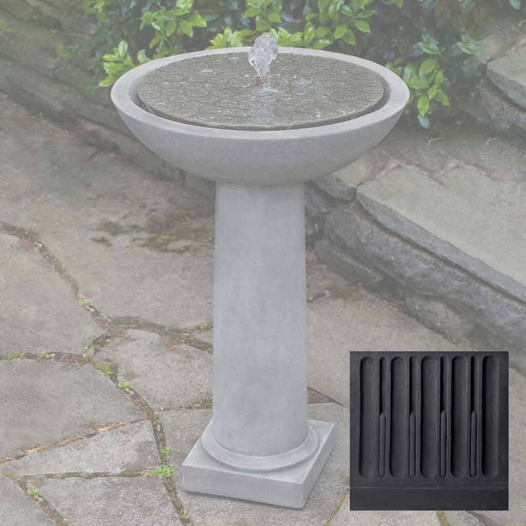 Campania Cirrus Birdbath Fountain - FT-246 - Image 11