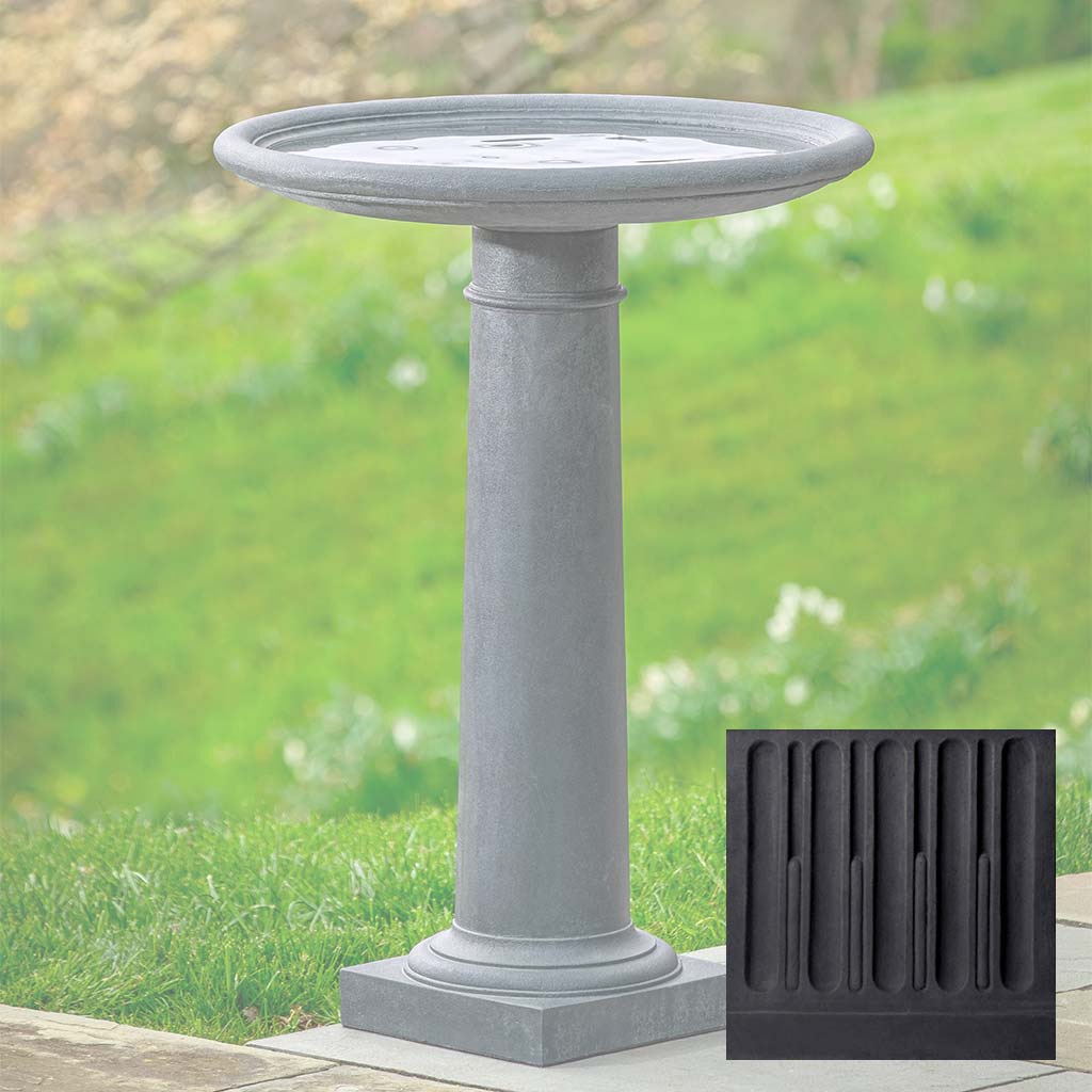Campania Classic Column Birdbath - B-197 - Image 11