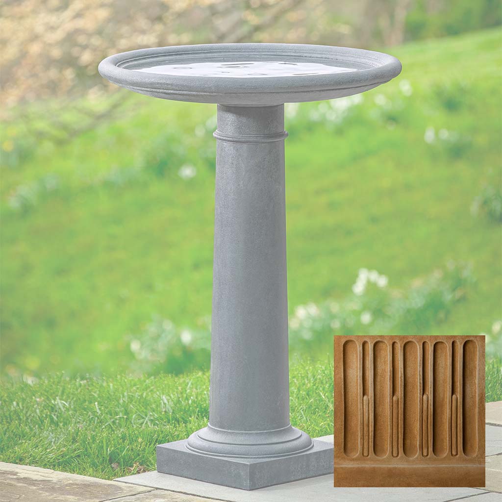 Campania Classic Column Birdbath - B-197 - Image 13