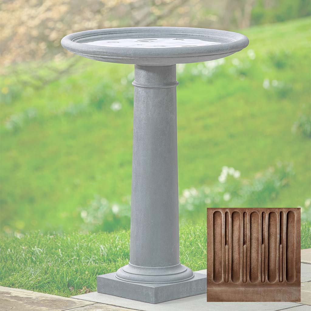 Campania Classic Column Birdbath - B-197 - Image 4