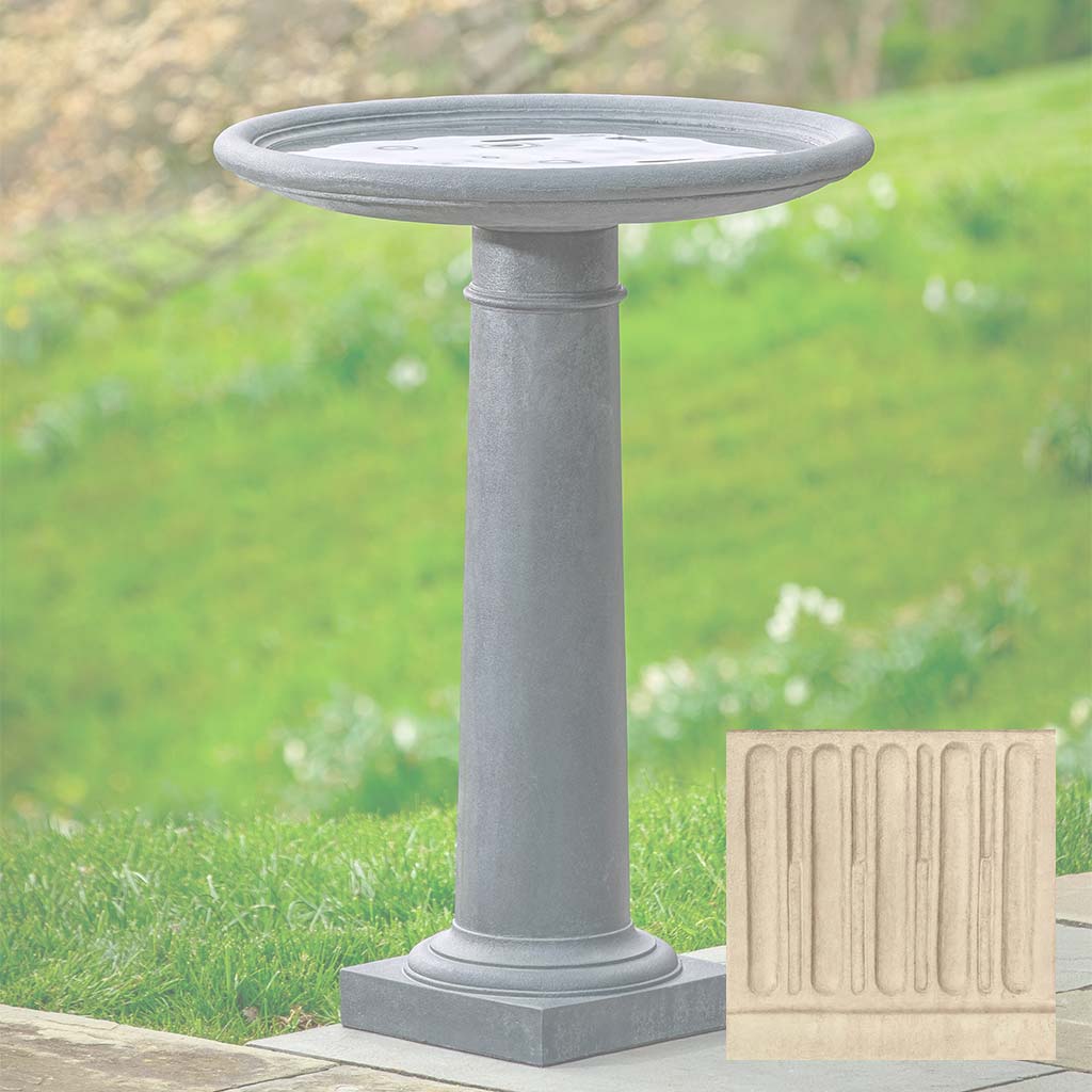 Campania Classic Column Birdbath - B-197 - Image 7