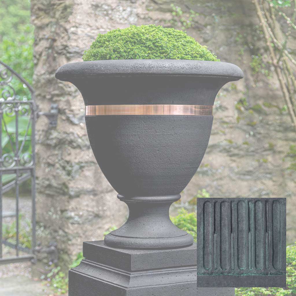 Campania Classic Copper Banded Urn, Large - P-838 - Image 10
