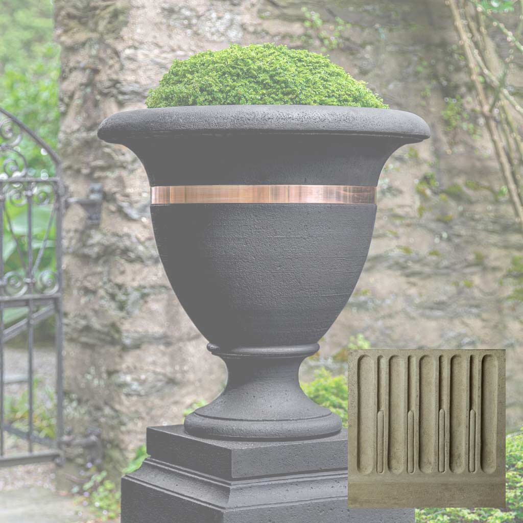 Campania Classic Copper Banded Urn, Large - P-838 - Image 14