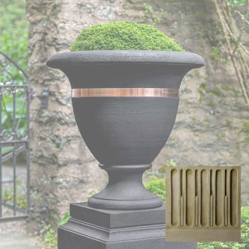 Campania Classic Copper Banded Urn, Large - P-838 - Image 6