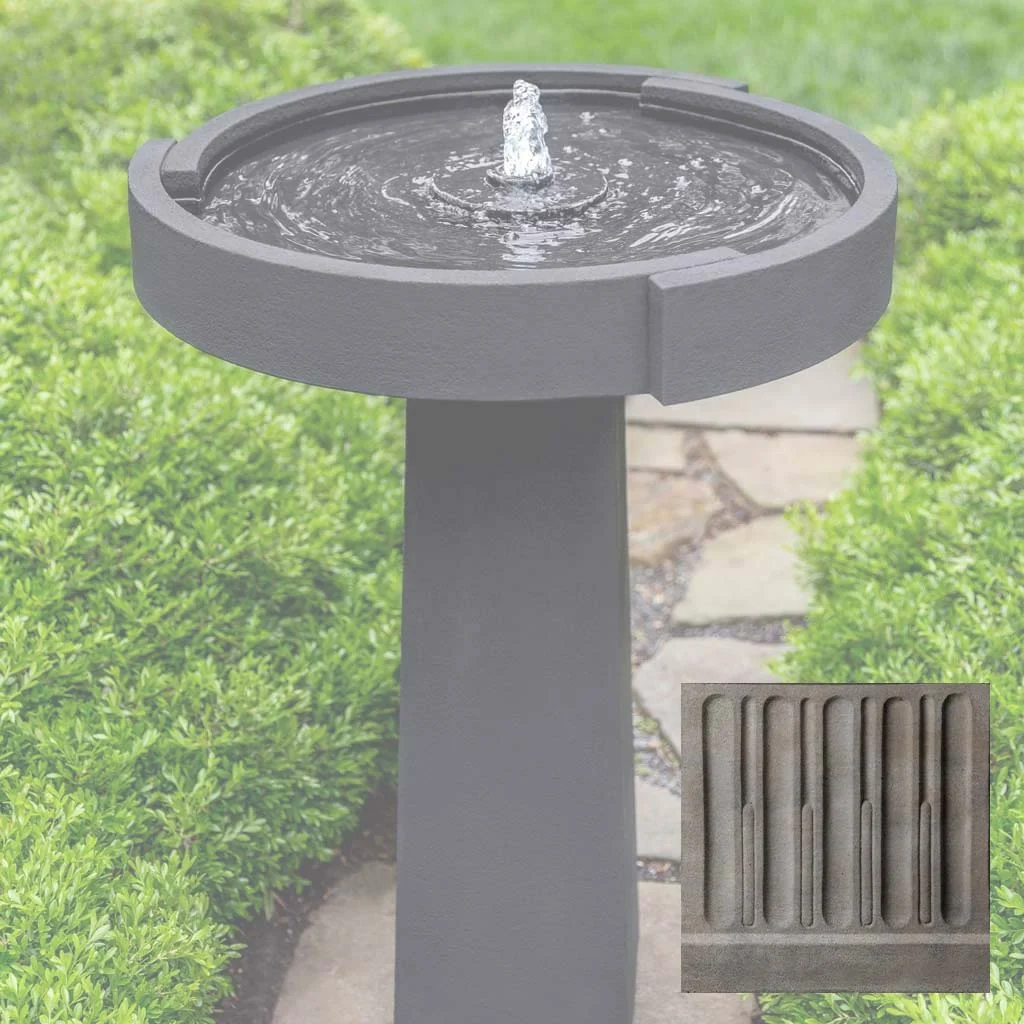 Campania Concept Birdbath Fountain - FT-336 - Image 6