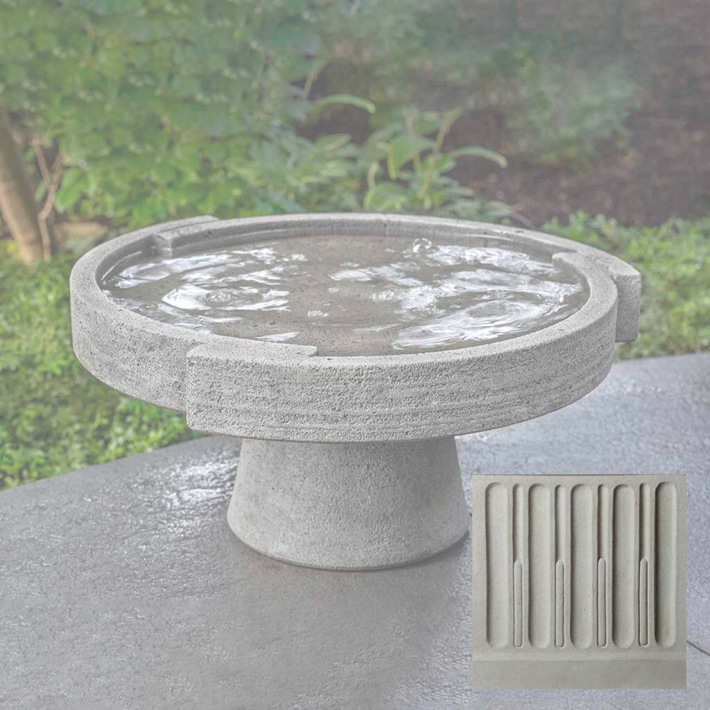 Campania Concept Birdbath, Low - B-187 - Image 10