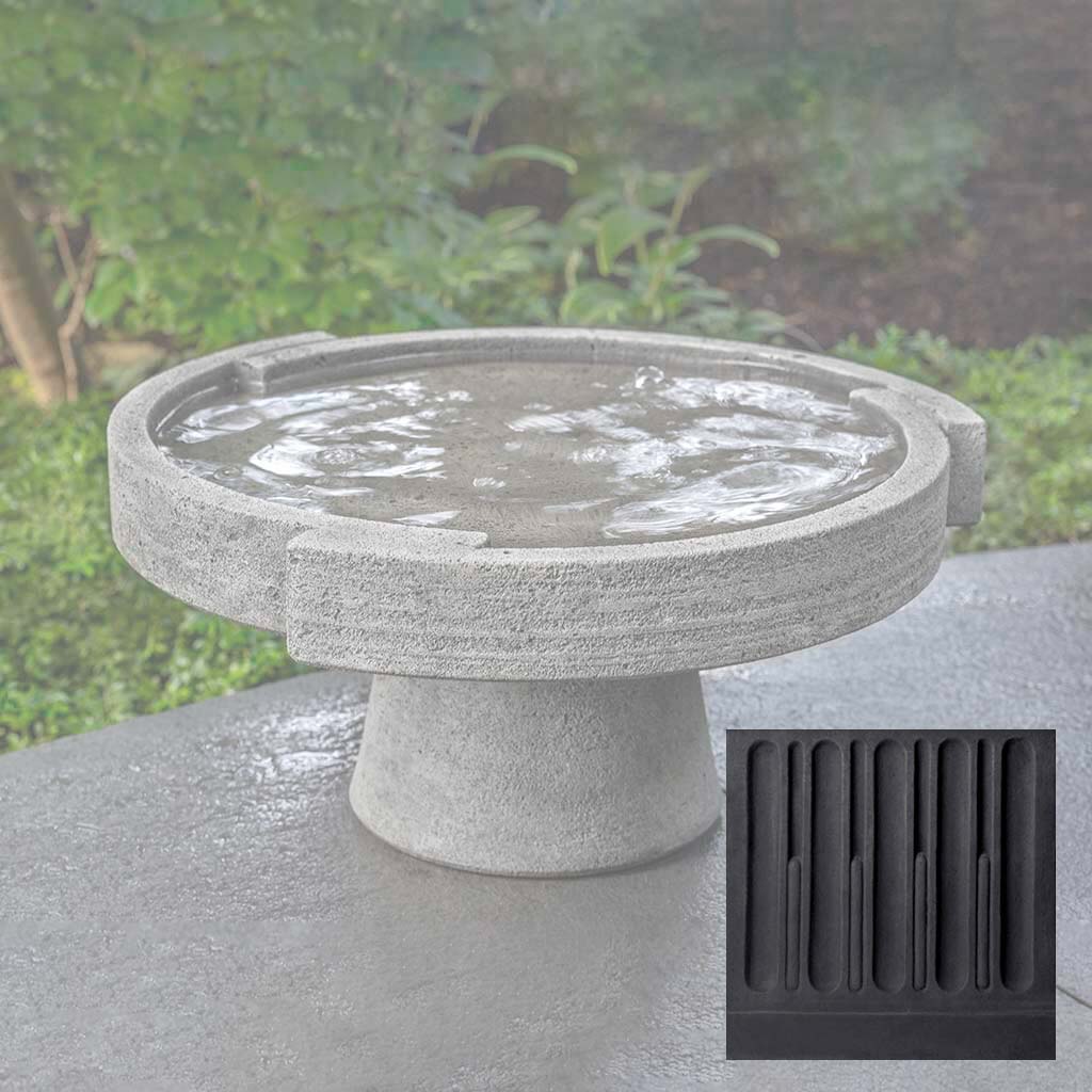 Campania Concept Birdbath, Low - B-187 - Image 11