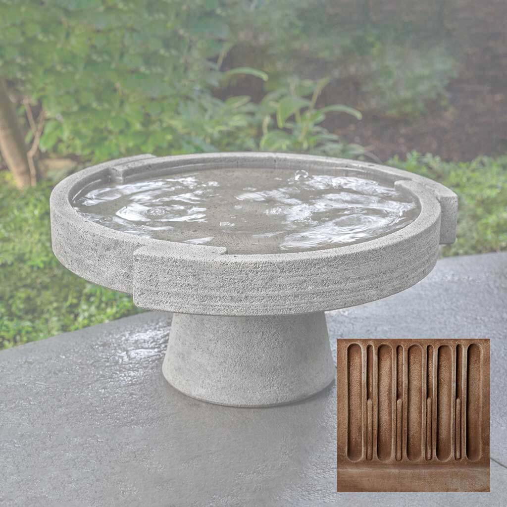 Campania Concept Birdbath, Low - B-187 - Image 3