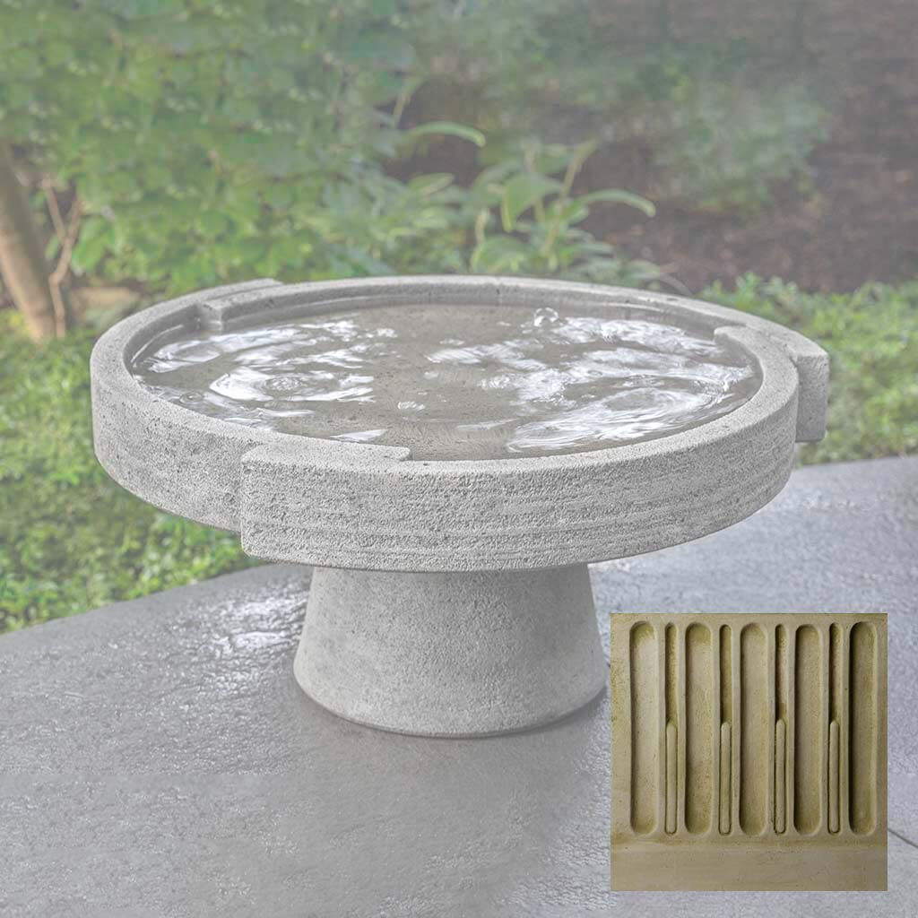 Campania Concept Birdbath, Low - B-187 - Image 5