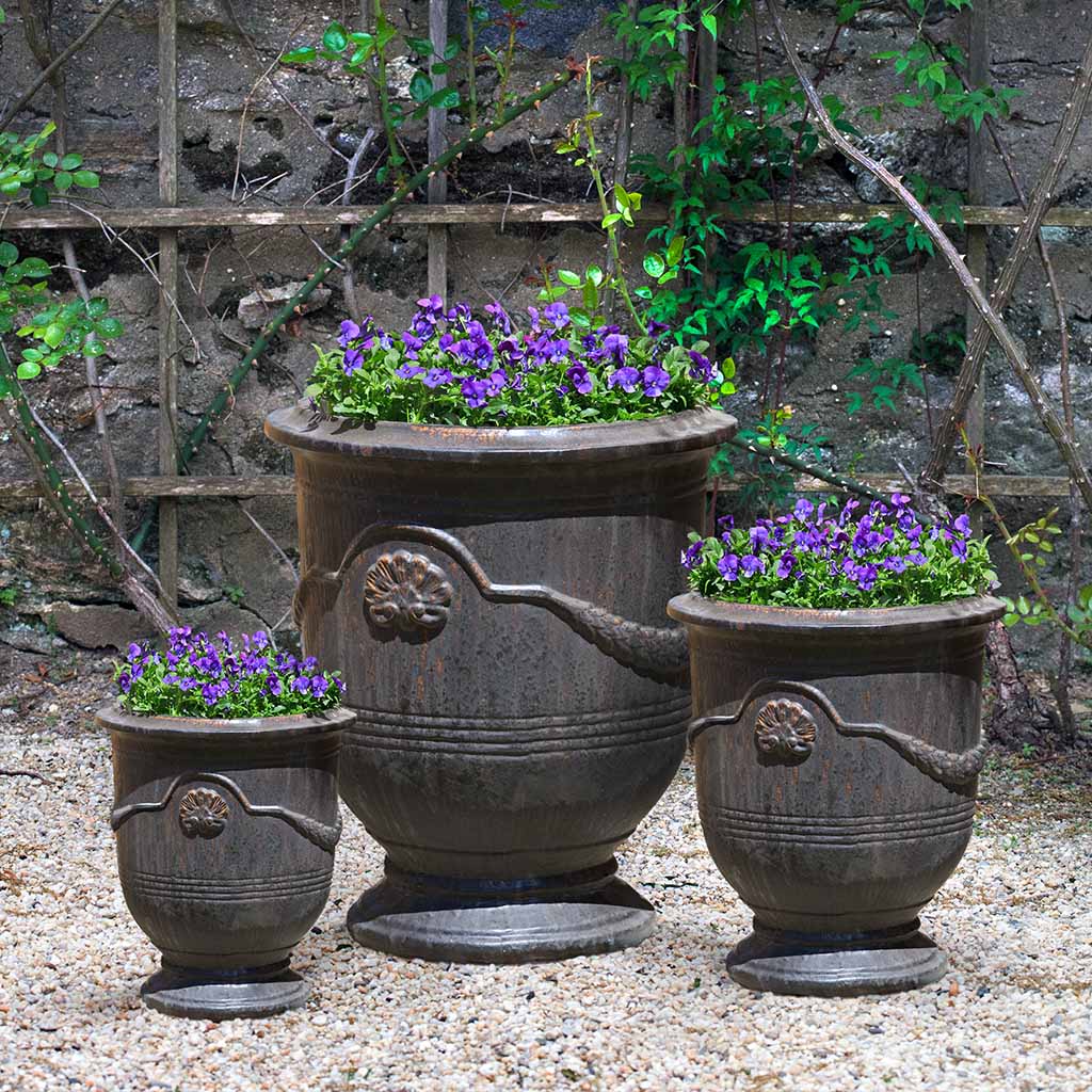 Campania Coquille Anduze Urn Planter, Set of 3 - 6360-1503 - Image 2