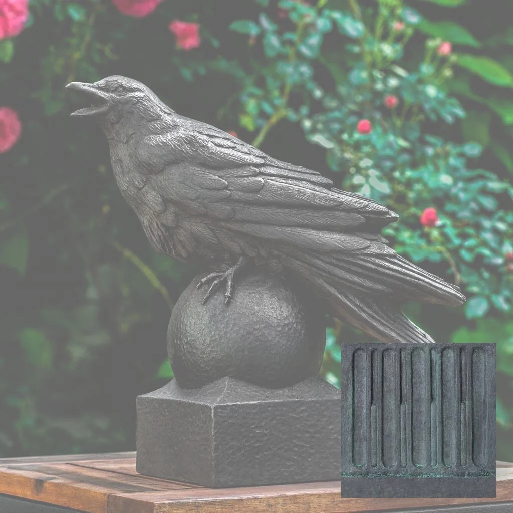 Campania Corvus Garden Statue - A-559 - Image 11