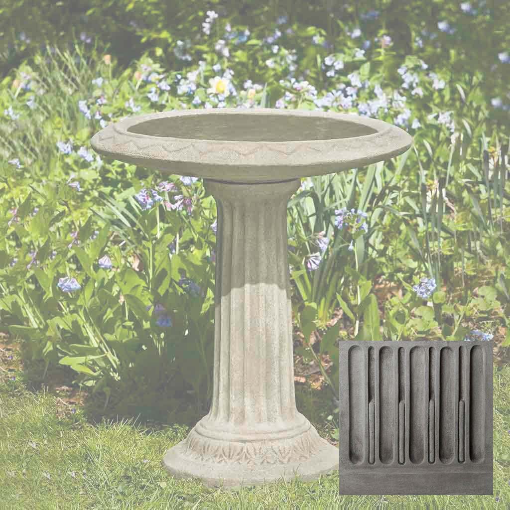 Campania Cottage Garden Birdbath - B-135 - Image 10