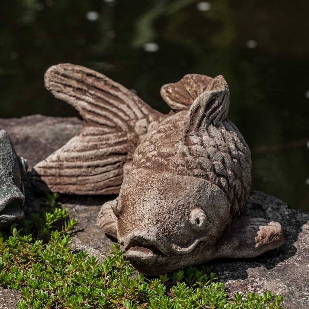 Campania Coy Koi Garden Statue - A-558 - Image 3